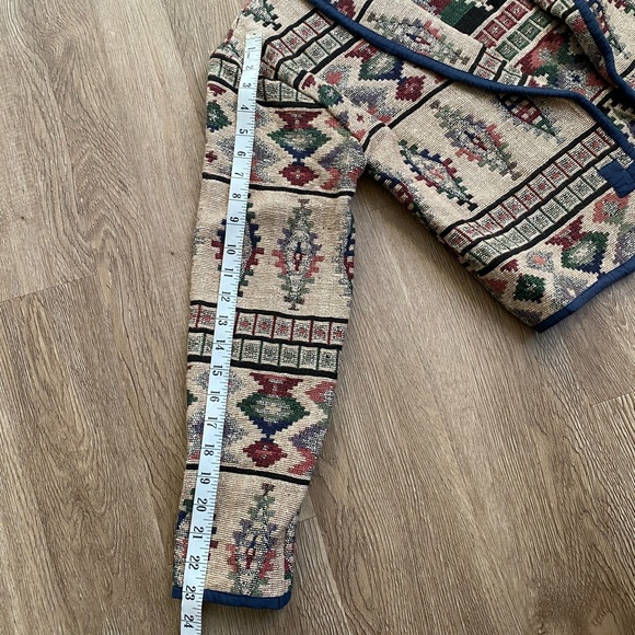 Vintage flashback bohemian cotton jacket ✨ Terry cloth cropped. vintage size l - Picture 7 of 7